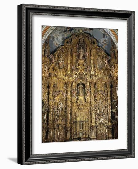 Altarpiece Dedicated to St. Francis Xavier, 1753-Miguel Cabrera-Framed Giclee Print