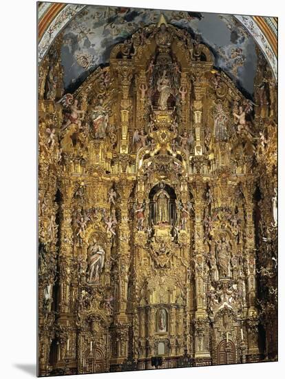 Altarpiece Dedicated to St. Francis Xavier, 1753-Miguel Cabrera-Mounted Giclee Print