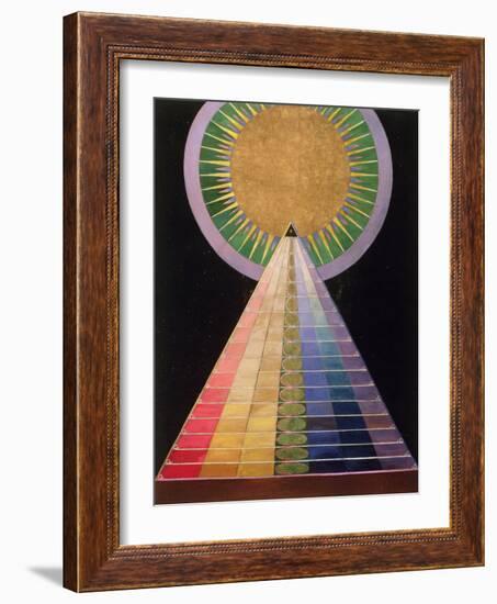 Altarpiece, Group X, Number 1, 1915 (Oil & Metal Leaf on Canvas)-Hilma af Klint-Framed Giclee Print