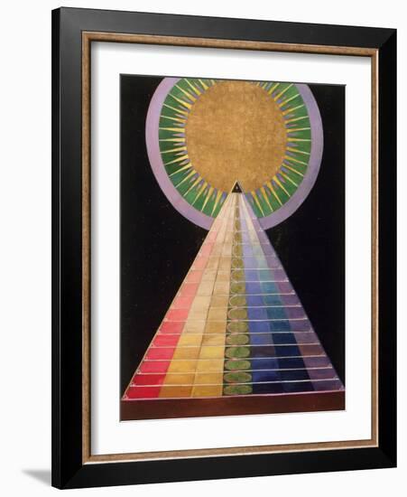 Altarpiece, Group X, Number 1, 1915 (Oil & Metal Leaf on Canvas)-Hilma af Klint-Framed Giclee Print