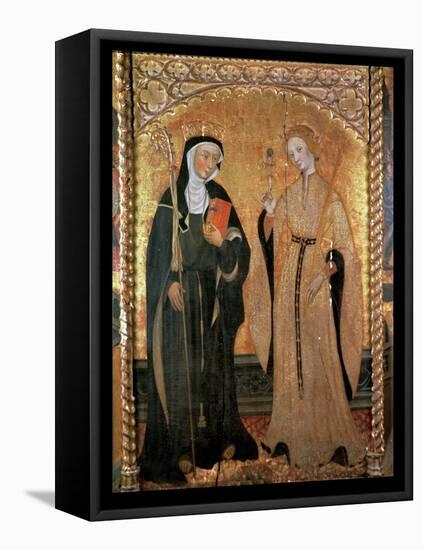 Altarpiece of Saint Eulalia and Saint Claire-null-Framed Premier Image Canvas