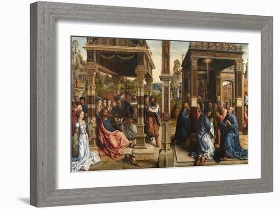 Altarpiece of Saints Thomas and Matthias, Ca 1510-1520-Bernaert Van Orley-Framed Giclee Print