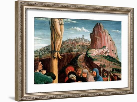 Altarpiece of San Zeno: Crucifixion. Detail. 1459-1460 (Tempera on Canvas)-Andrea Mantegna-Framed Giclee Print