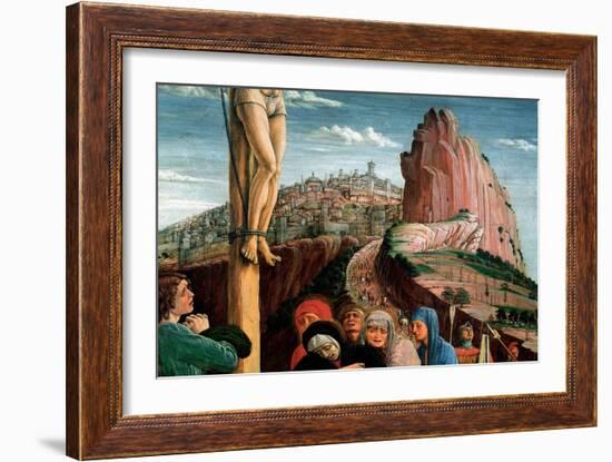 Altarpiece of San Zeno: Crucifixion. Detail. 1459-1460 (Tempera on Canvas)-Andrea Mantegna-Framed Giclee Print