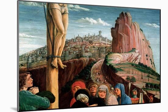 Altarpiece of San Zeno: Crucifixion. Detail. 1459-1460 (Tempera on Canvas)-Andrea Mantegna-Mounted Giclee Print