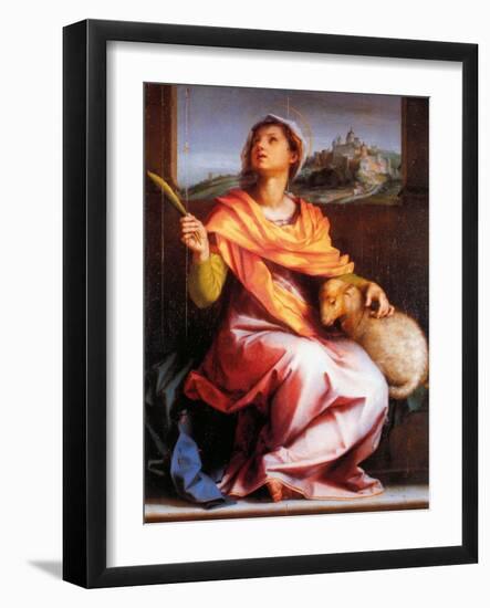 Altarpiece of St Agnes-null-Framed Giclee Print