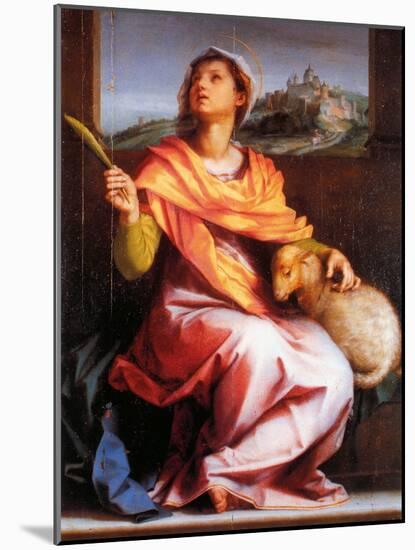 Altarpiece of St Agnes-null-Mounted Giclee Print