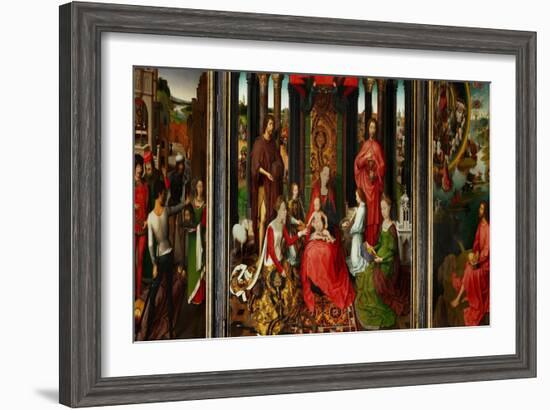 Altarpiece of St. John the Baptist and St. John the Evangelist, 1474-79-Hans Memling-Framed Giclee Print