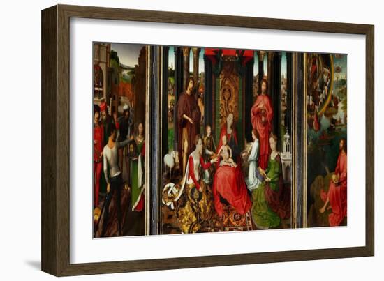 Altarpiece of St. John the Baptist and St. John the Evangelist, 1474-79-Hans Memling-Framed Giclee Print