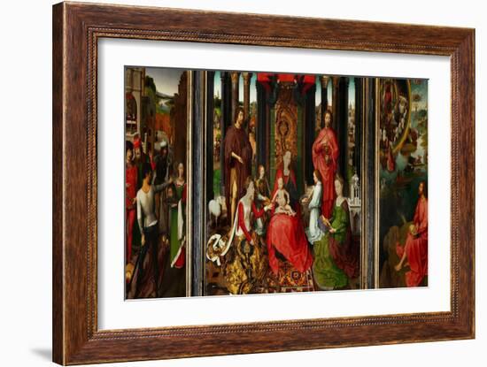 Altarpiece of St. John the Baptist and St. John the Evangelist, 1474-79-Hans Memling-Framed Giclee Print