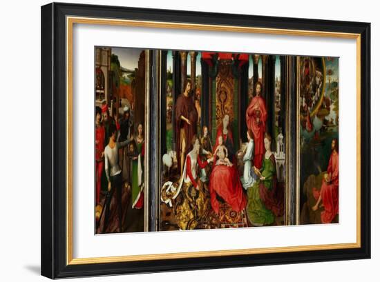 Altarpiece of St. John the Baptist and St. John the Evangelist, 1474-79-Hans Memling-Framed Giclee Print