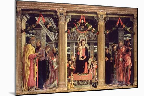 Altarpiece of St. Zeno of Verona, 1456-60-Andrea Mantegna-Mounted Giclee Print