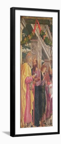 Altarpiece of St. Zeno of Verona, Left Panel Showing St. Peter, St. Paul and St. John, 1456-60-Andrea Mantegna-Framed Giclee Print