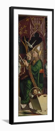 Altarpiece of the Four Latin Doctors, about 1480. Right Panel, Inner Part, St. Ambrose-Michael Pacher-Framed Giclee Print