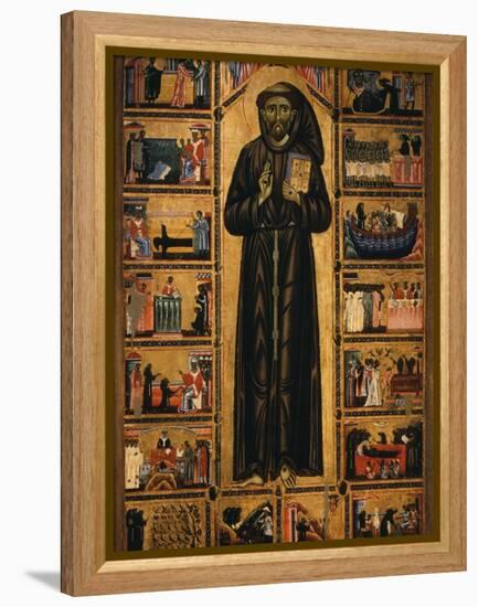 Altarpiece with Life of Saint Francis of Assisi-Tuscan School-Framed Premier Image Canvas