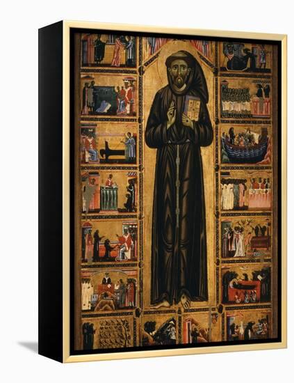 Altarpiece with Life of Saint Francis of Assisi-Tuscan School-Framed Premier Image Canvas