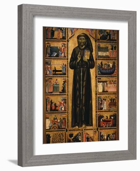 Altarpiece with Life of Saint Francis of Assisi-Tuscan School-Framed Premium Photographic Print