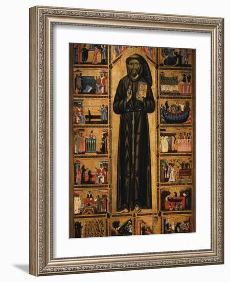 Altarpiece with Life of Saint Francis of Assisi-Tuscan School-Framed Photographic Print