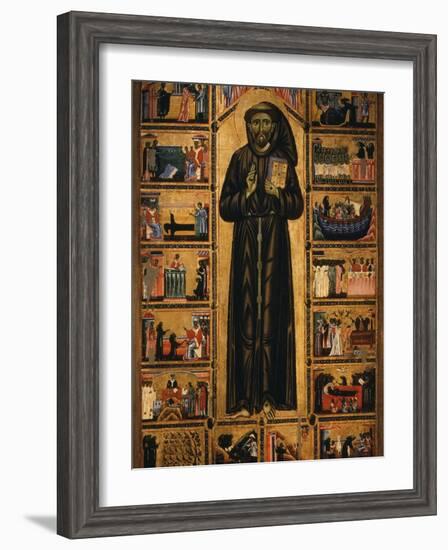 Altarpiece with Life of Saint Francis of Assisi-Tuscan School-Framed Photographic Print