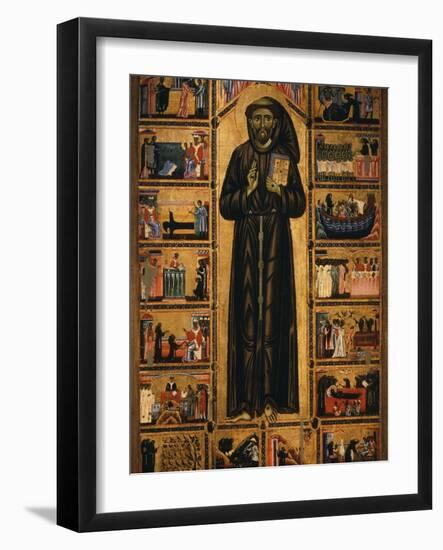 Altarpiece with Life of Saint Francis of Assisi-Tuscan School-Framed Photographic Print