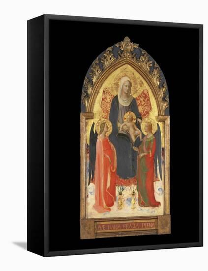 Altarpiece with the Madonna and Child with Two Angels-Fra Angelico-Framed Premier Image Canvas
