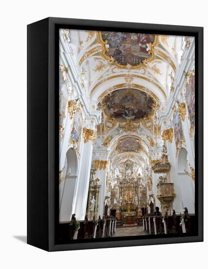 Alte Kapelle, Regensburg, UNESCO World Heritage Site, Bavaria, Germany, Europe-Michael Snell-Framed Premier Image Canvas