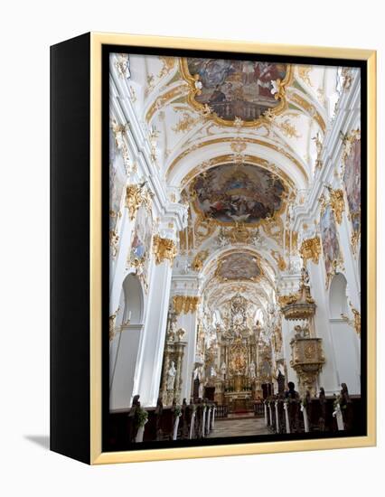 Alte Kapelle, Regensburg, UNESCO World Heritage Site, Bavaria, Germany, Europe-Michael Snell-Framed Premier Image Canvas