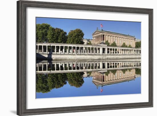 Alte Nat'lgalerie (Old Nat'l Gallery), Colonnades, UNESCO World Heritage, Berlin, Germany-Markus Lange-Framed Photographic Print