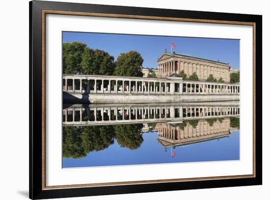 Alte Nat'lgalerie (Old Nat'l Gallery), Colonnades, UNESCO World Heritage, Berlin, Germany-Markus Lange-Framed Photographic Print