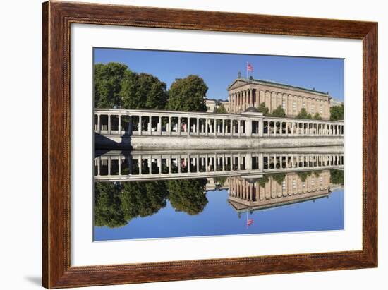 Alte Nat'lgalerie (Old Nat'l Gallery), Colonnades, UNESCO World Heritage, Berlin, Germany-Markus Lange-Framed Photographic Print