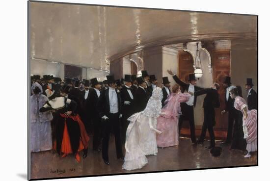 Altercation dans les couloirs de l'Opéra, 1889-Jean Béraud-Mounted Giclee Print