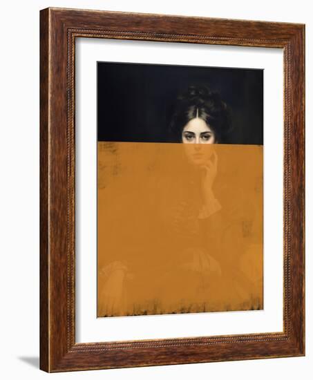 Altered Portrait of Woman-The Art Concept-Framed Photographic Print