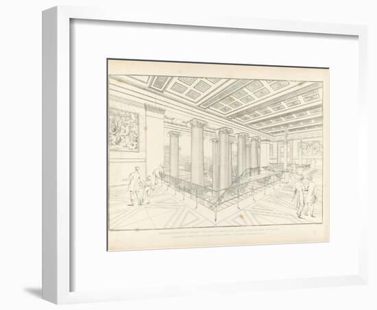 Altes Museum Berlin: View of the Staircase, 1852-Karl Friedrich Schinkel-Framed Giclee Print
