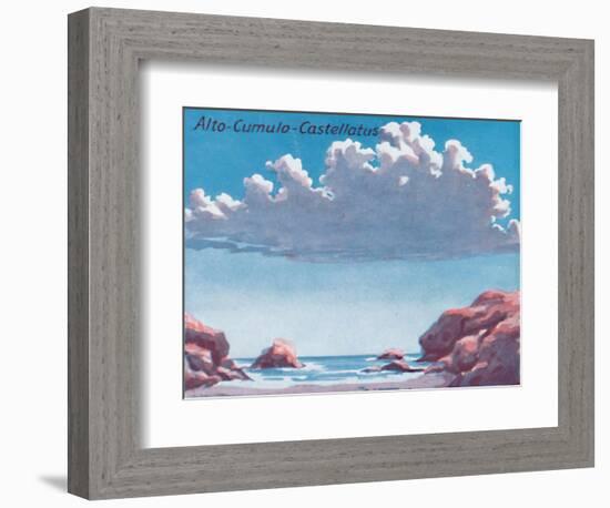 'Alto-Cumulo-Castellatus - A Dozen of the Principal Cloud Forms In The Sky', 1935-Unknown-Framed Giclee Print