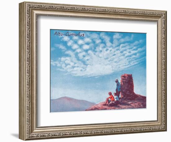 'Alto-Cumulus - A Dozen of the Principal Cloud Forms In The Sky', 1935-Unknown-Framed Giclee Print