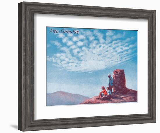 'Alto-Cumulus - A Dozen of the Principal Cloud Forms In The Sky', 1935-Unknown-Framed Giclee Print