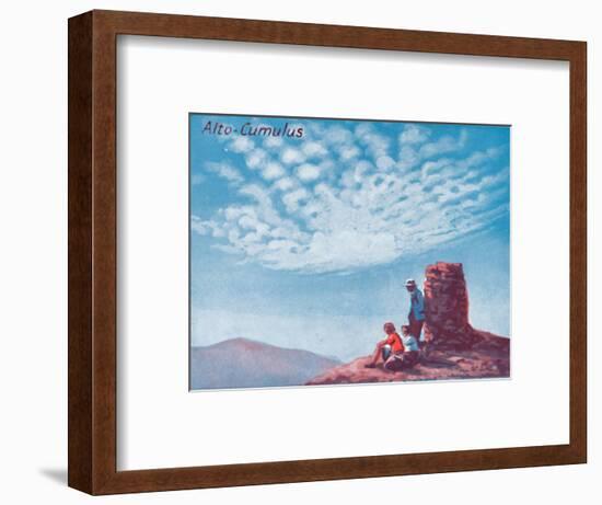 'Alto-Cumulus - A Dozen of the Principal Cloud Forms In The Sky', 1935-Unknown-Framed Giclee Print