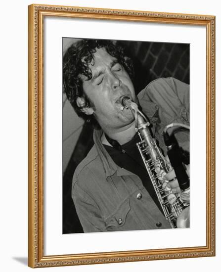 Alto Saxophonist Christian Brewer Playing at the Fairway, Welwyn Garden City, Hertfordshire, 2003-Denis Williams-Framed Photographic Print