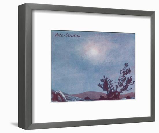 'Alto-Stratus - A Dozen of the Principal Cloud Forms In The Sky', 1935-Unknown-Framed Giclee Print