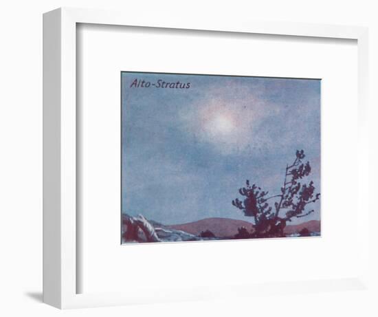 'Alto-Stratus - A Dozen of the Principal Cloud Forms In The Sky', 1935-Unknown-Framed Giclee Print