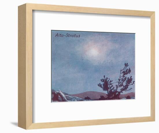 'Alto-Stratus - A Dozen of the Principal Cloud Forms In The Sky', 1935-Unknown-Framed Giclee Print