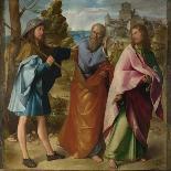 The Road to Emmaus, C. 1516-Altobello Melone-Mounted Giclee Print