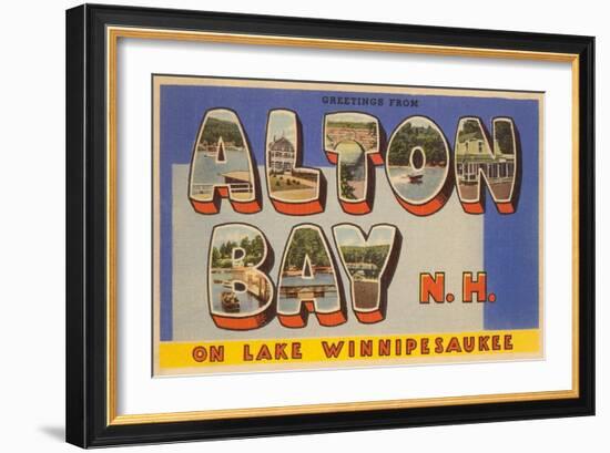 Alton Bay New Hampshire-null-Framed Premium Giclee Print
