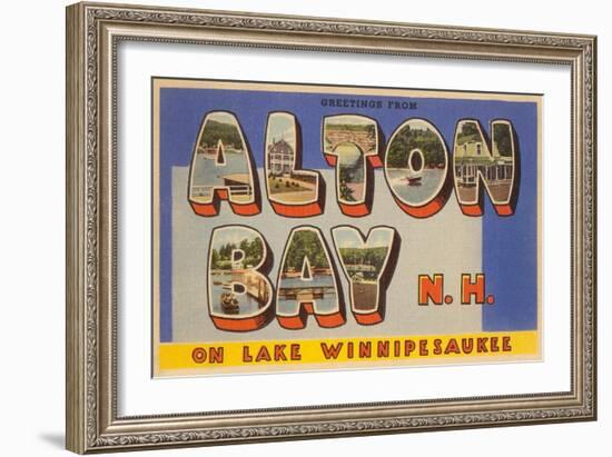 Alton Bay New Hampshire-null-Framed Art Print