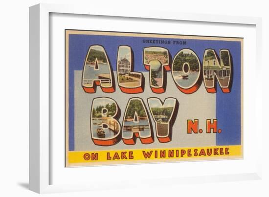 Alton Bay New Hampshire-null-Framed Art Print