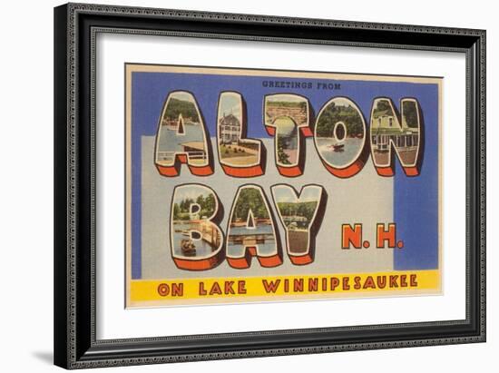 Alton Bay New Hampshire-null-Framed Art Print