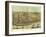 Alton, Illinois - Panoramic Map-Lantern Press-Framed Art Print