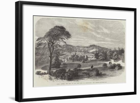 Alton Towers, the Seat of the Late Earl of Shrewsbury, the Gardens-null-Framed Giclee Print
