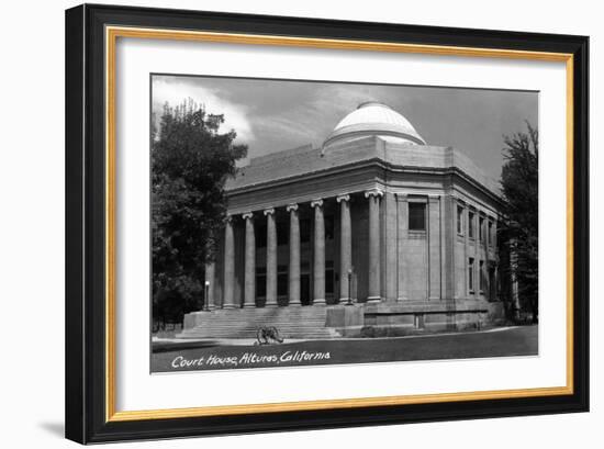 Alturas, California - Court House Exterior-Lantern Press-Framed Art Print