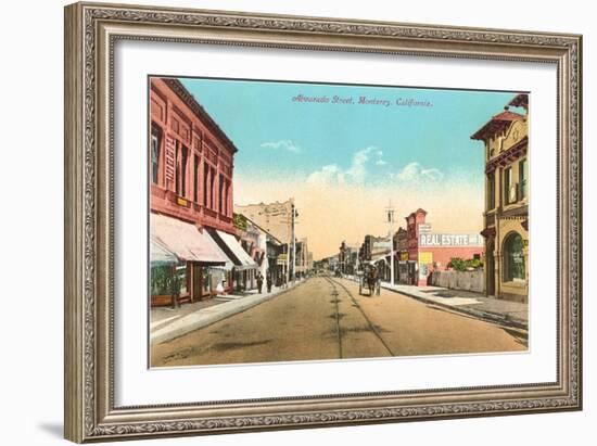 Alvarado Street, Monterey-null-Framed Art Print